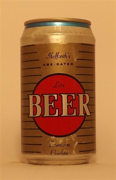 Hoffarth's Beer Paper Label TV Prop Sta-Tab Can