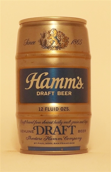 Tough Hamm's Draft Keg (Gold Lines)