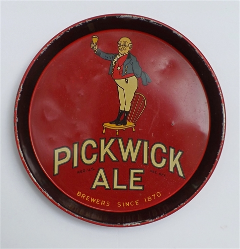 Pickwick Ale Tray, Boston, MA 12"
