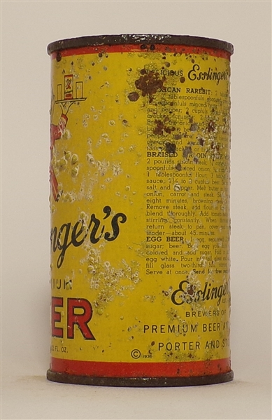 Esslinger's Beer Opening Instructional Flat Top, Philadelphia, PA