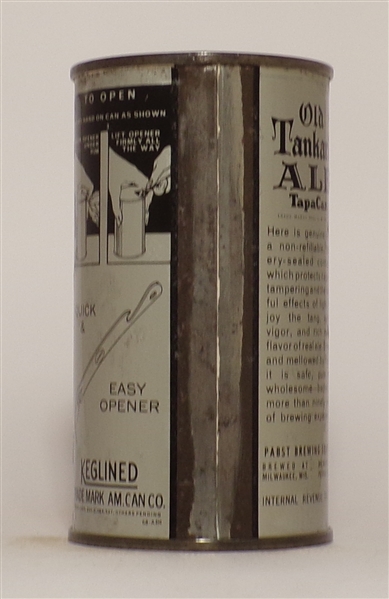 Pabst Old Tankard Ale Opening Instructional Flat Top, Milwaukee, WI
