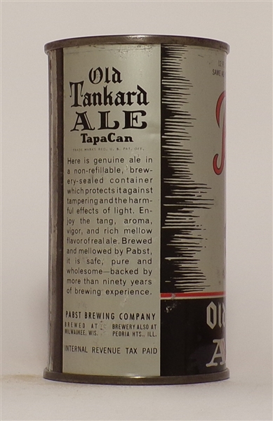 Pabst Old Tankard Ale Opening Instructional Flat Top, Milwaukee, WI