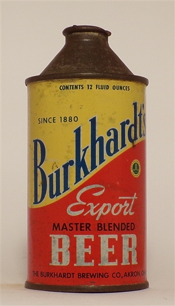 Burkhardt's Export cone top, Akron, OH