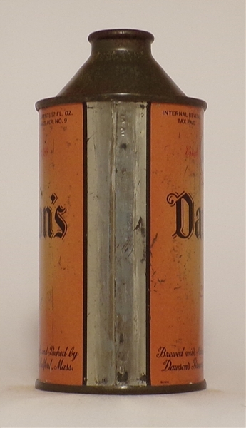 Dawson's Ale cone top, New Bedford, MA