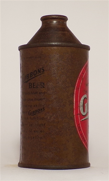 Gibbons Beer cone top, Wilkes-Barre, PA