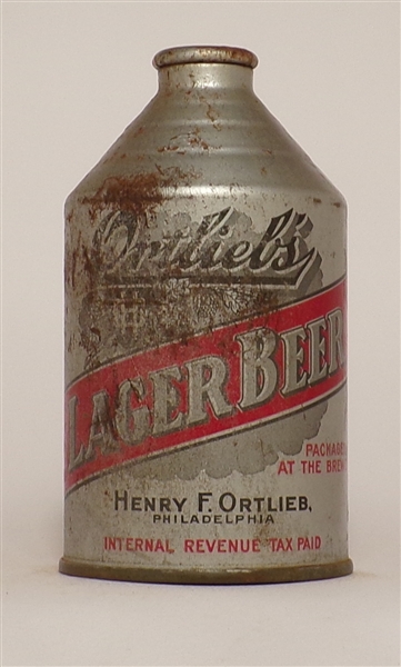 Ortlieb's Lager Beer crowntainer IRTP, Philadelphia, PA
