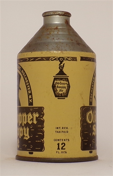 Old Topper Snapppy Ale crowntainer, Rochester, NY