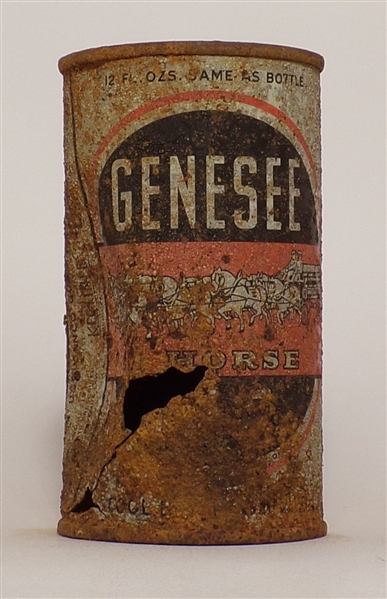 Genesee 12 Horse Ale OI flat top, Rochester, NY