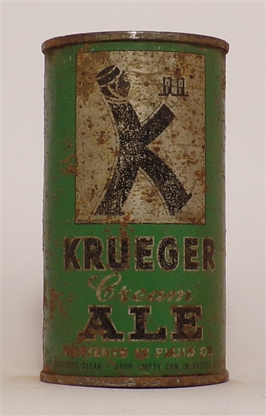 Krueger Cream Ale Non-OI flat top, Newark, NJ