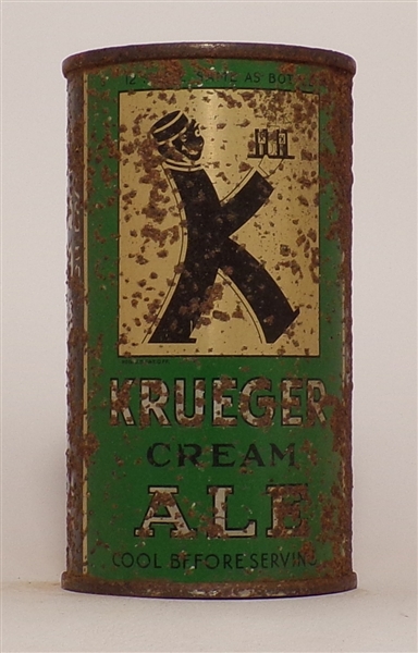 Krueger Cream Ale OI flat top, Newark, NJ