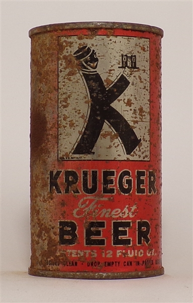 Krueger Beer Non-OI flat top, Newark, NJ