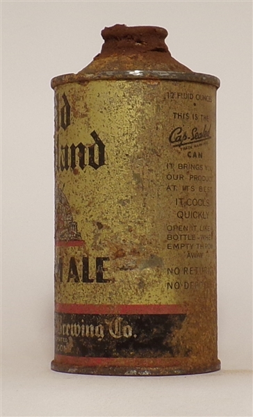 Old England Cream Ale low profile cone top, Derby, CT