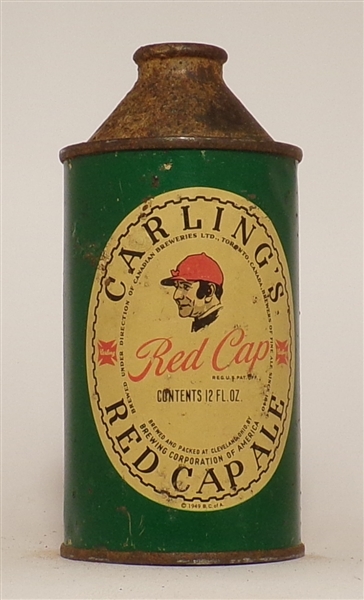 Carling's Red Cap cone top, Cleveland, OH