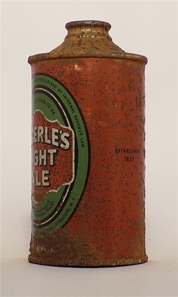 Haberle's Light Ale low profile cone top