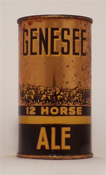 Genesee 12 Horse Ale OI flat top, Rochester, NY