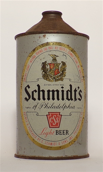 Schmidt's Beer Quart Cone Top #3, Philadelphia, PA