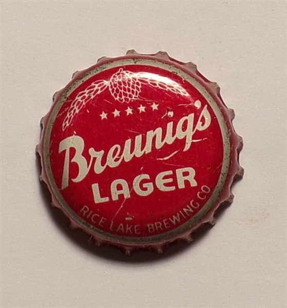 Breunig's Lager Used Crown #2, Rice Lake, WI