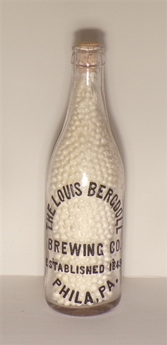 Louis Bergdoll Bottle, Philadelphia, PA