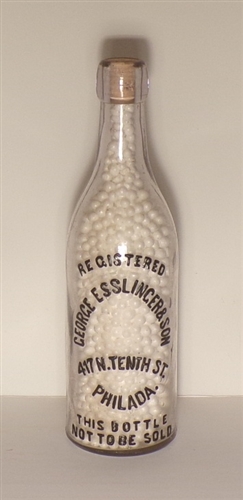 George Esslinger & Son Bottle, Philadelphia, PA