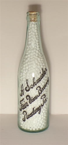 A. Schneider Fairview Brewery Bottle, Reading, PA