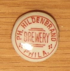 Ph. Hildebrand Ceramic Bottle Top, Philadelphia, PA