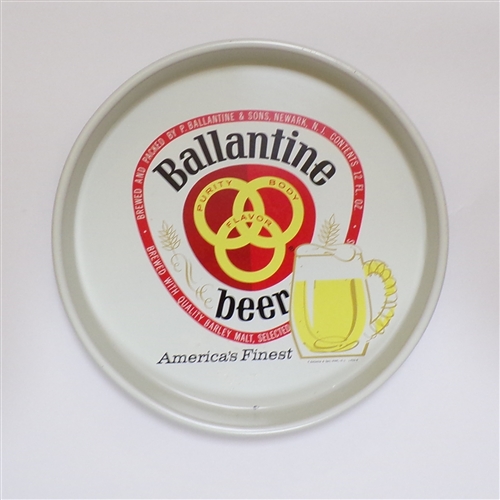 Ballantine Beer 13" Tray, Newark, NJ