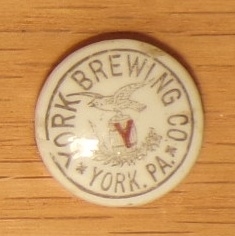York Br. Co. Ceramic Bottle Top, York, PA