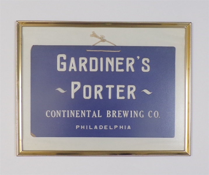 Gardiner's Porter Framed Hanging Sign, Philadelphia, PA