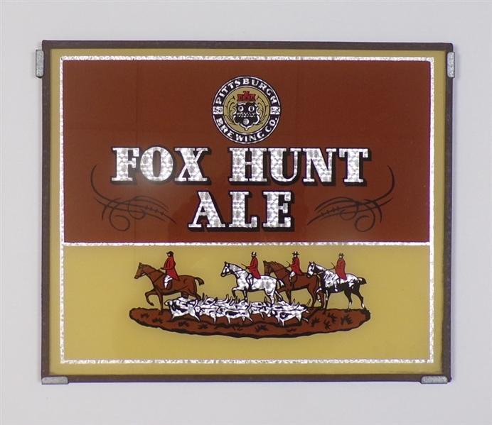 Fox Hunt Ale Reverse-on-Glass Sign