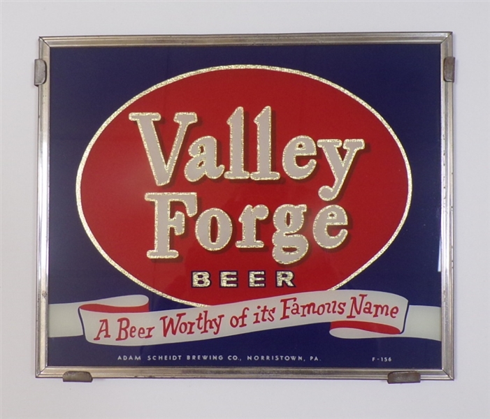 Valley Forge Reverse-on-Glass Sign, Norristown, PA