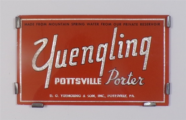Yuengling Reverse-on-Glass Sign, Pottsville, PA