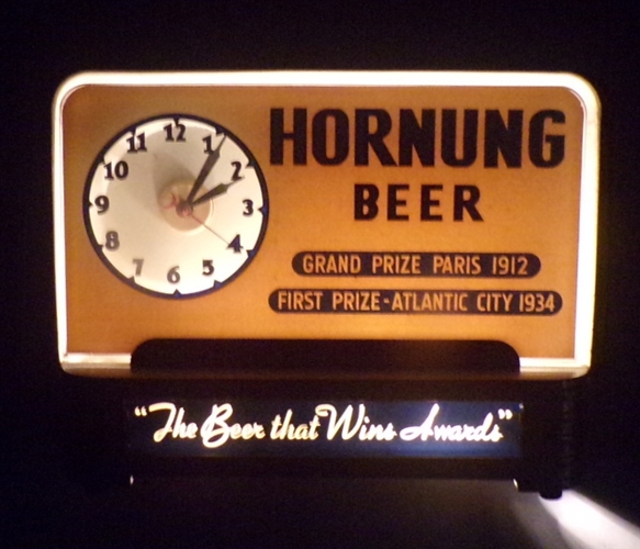 Hornung Lighted Sign / Clock, Philadelphia, PA