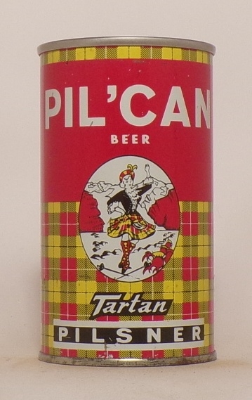 Pil;can Beer Tartan Pilsner Tab, Canada