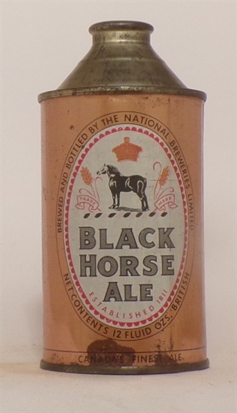 Black Horse Ale Cone Top, Canada