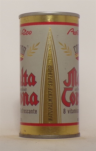 Malta Corona 10 oz. Tab, Puerto Rico