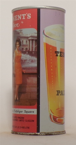 Tough Tennents Ann PALE ALE Tab - Young Lady in Trafalgar Square