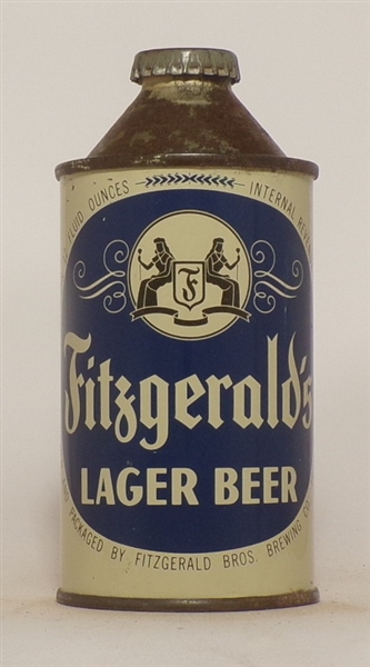 Fitzgerald's Lager Beer Cone Top, Troy, NY