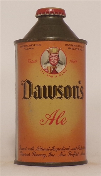 Dawson's Ale Cone Top, New Bedford, MA
