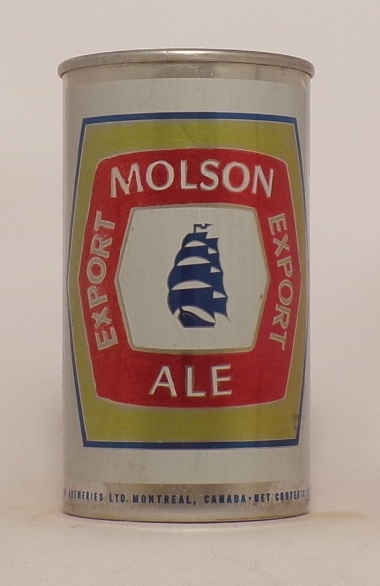 Molson Ale early Straight Aluminum FAN TAB, Canada