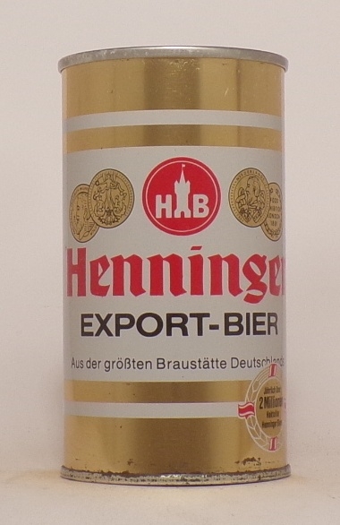 Henninger Export-Bier Early 35 cl Tab, Germany