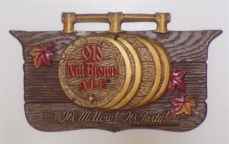 Old Nut Brown Ale Composition Sign, Pittsburgh, PA
