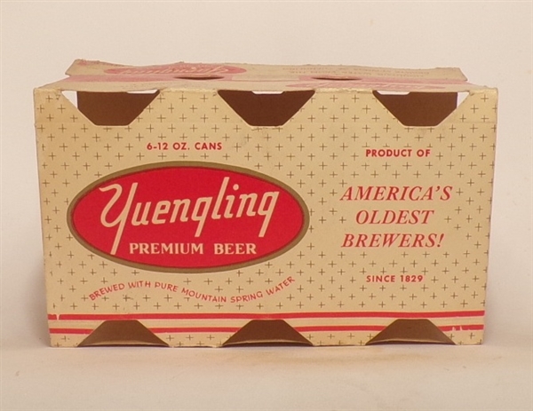 Yuengling Cardboard 6 Pack Holder, Pottsville, PA