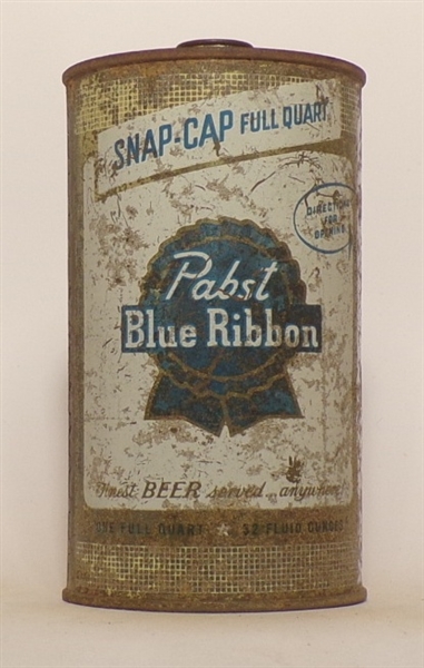 Pabst Blue Ribbon Quart Cone Top #4, USBC 217-3