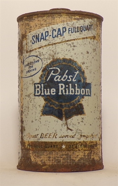 Pabst Blue Ribbon Quart Cone Top #6, USBC 217-3