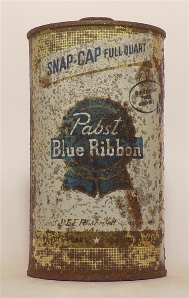 Pabst Blue Ribbon Quart Cone Top #6, USBC 217-3