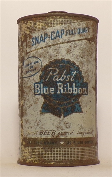 Pabst Blue Ribbon Quart Cone Top #8, USBC 216-16