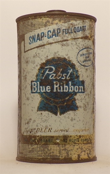 Pabst Blue Ribbon Quart Cone Top #8, USBC 216-16