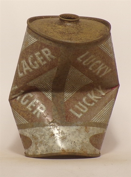 Lucky Lager Quart Cone Top (Bent), USBC 214-12