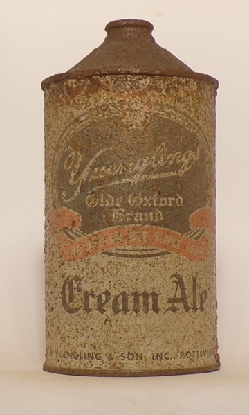 Yuengling's Olde Oxford Cream Ale Quart Cone Top, USBC 221-3