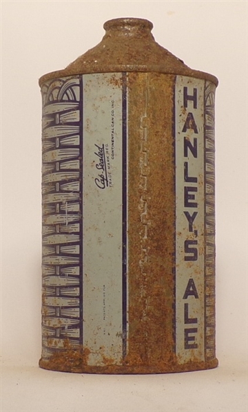 Hanley's Extra Pale Quart Cone Top #2, USBC 211-15